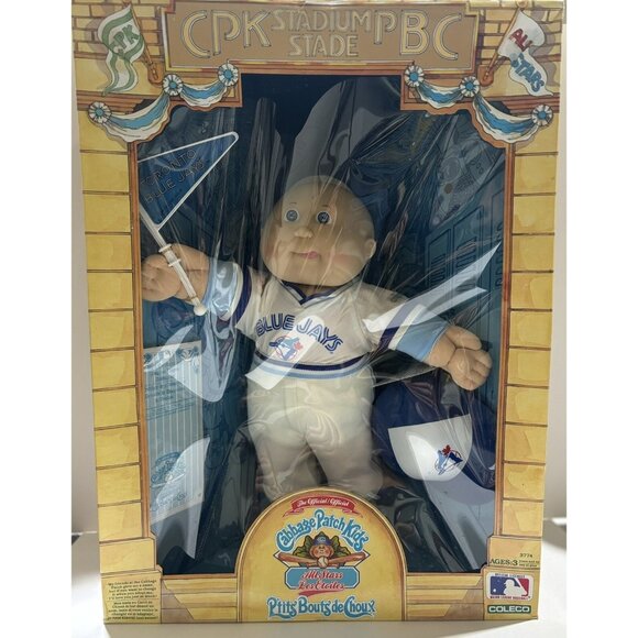 1986 Toronto Blue Jays Cabbage Patch Doll!Rare New in Box - Picture 1 of 3